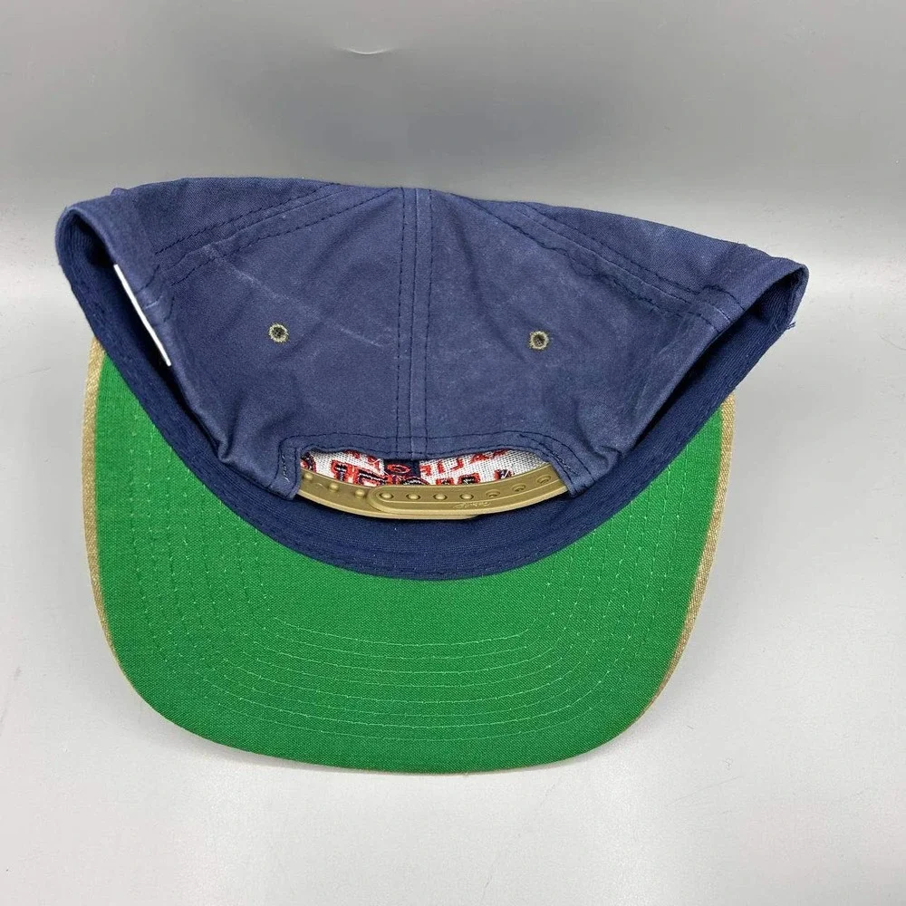 Vintage California Angels Hat Men Blue Brown Signatures Snap Back Cap New